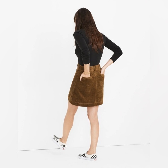 Madewell Corduroy A-Line Mini Skirt - Picture 3 of 9